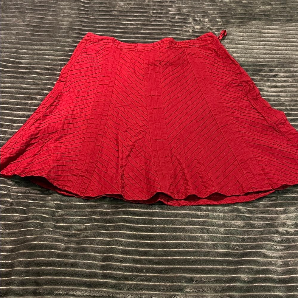 Gap Vibrant Red A-Line Skirt